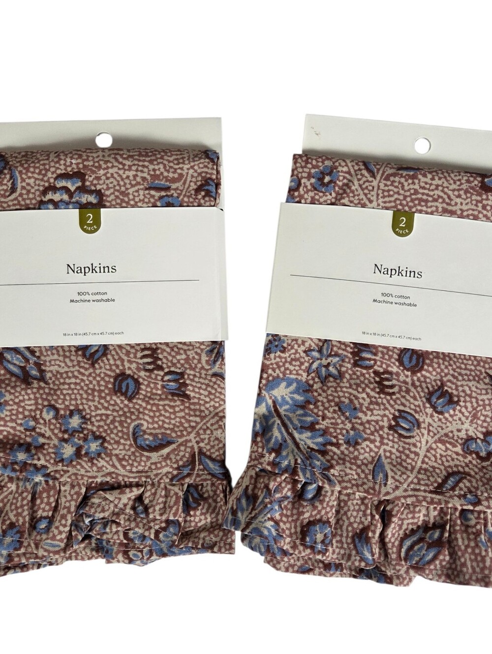 Threshold By Target Linen Cotton Napkins NEW (18x18) Set Of 2 -(4) Total Napkins